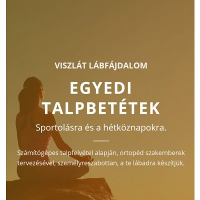 Egyedi prémium talpbetét